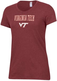 Alternative Apparel Virginia Tech Hokies Womens Red Keepsake Short Sleeve T-Shirt