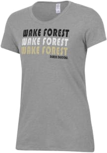 Alternative Apparel Wake Forest Demon Deacons Womens Grey Keepsake Short Sleeve T-Shirt