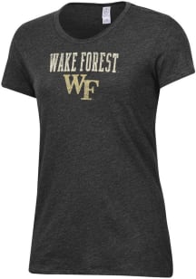 Alternative Apparel Wake Forest Demon Deacons Womens Black Keepsake Short Sleeve T-Shirt
