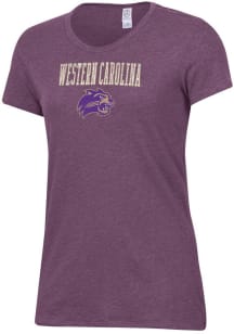 Alternative Apparel Western Carolina Womens Purple Keepsake Short Sleeve T-Shirt