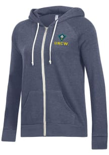 Alternative Apparel UNCW Seahawks Womens Blue Adrian Hooded Sweatshirt