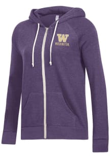 Alternative Apparel Washington Huskies Womens Purple Adrian Hooded Sweatshirt