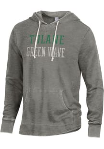 Alternative Apparel Tulane Green Wave Mens Grey School Yard Fashion Hood