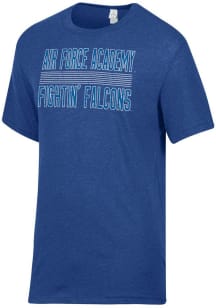 Alternative Apparel Air Force Falcons Blue Keeper Short Sleeve Fashion T Shirt