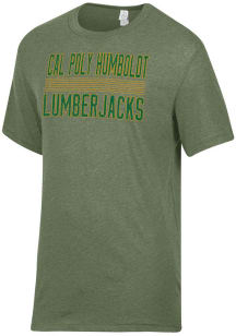 Alternative Apparel Cal Poly Humboldt Lumberjacks Green Keeper Short Sleeve Fashion T Shirt
