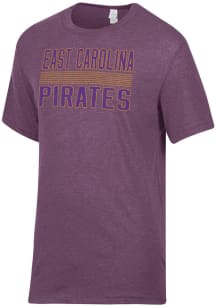 Alternative Apparel East Carolina Pirates Purple Keeper Short Sleeve Fashion T Shirt