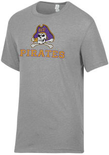 Alternative Apparel East Carolina Pirates Grey Keeper Short Sleeve Fashion T Shirt