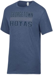 Alternative Apparel Georgetown Hoyas Navy Blue Keeper Short Sleeve Fashion T Shirt