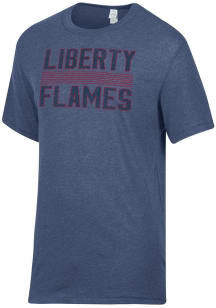 Alternative Apparel Liberty Flames Navy Blue Keeper Short Sleeve Fashion T Shirt