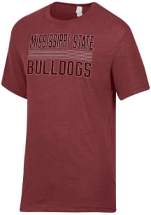 Alternative Apparel Mississippi State Bulldogs Red Keeper Short Sleeve Fashion T Shirt