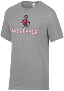 Alternative Apparel NC State Wolfpack Grey Keeper Short Sleeve Fashion T Shirt