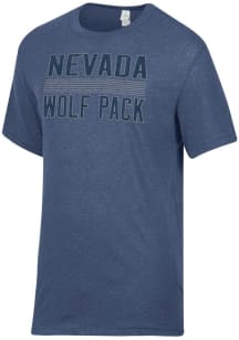 Alternative Apparel Nevada Wolf Pack Navy Blue Keeper Short Sleeve Fashion T Shirt