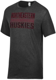 Alternative Apparel Northeastern Huskies Black Keeper Short Sleeve Fashion T Shirt