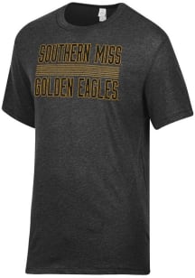 Alternative Apparel Southern Mississippi Golden Eagles Black Keeper Short Sleeve Fashion T Shirt