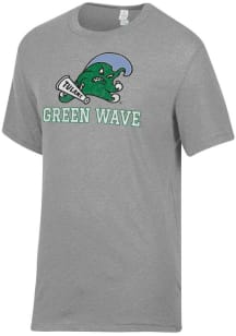 Alternative Apparel Tulane Green Wave Grey Keeper Short Sleeve Fashion T Shirt