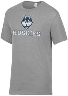 Alternative Apparel UConn Huskies Grey Keeper Short Sleeve Fashion T Shirt
