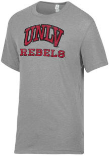 Alternative Apparel UNLV Runnin Rebels Grey Keeper Short Sleeve Fashion T Shirt