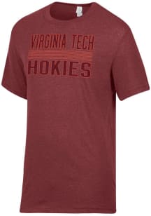 Alternative Apparel Virginia Tech Hokies Red Keeper Short Sleeve Fashion T Shirt