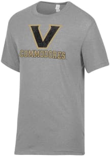 Alternative Apparel Vanderbilt Commodores Grey Keeper Short Sleeve Fashion T Shirt