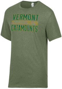 Alternative Apparel Vermont Catamounts Green Keeper Short Sleeve Fashion T Shirt