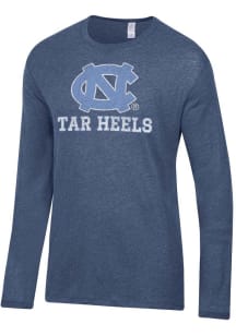 Alternative Apparel North Carolina Tar Heels Navy Blue Keeper Long Sleeve Fashion T Shirt