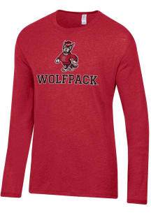 Alternative Apparel NC State Wolfpack Red Keeper Long Sleeve Fashion T Shirt