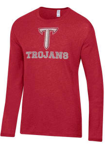 Alternative Apparel Troy Trojans Red Keeper Long Sleeve Fashion T Shirt