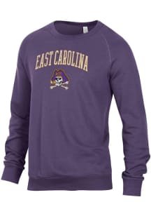 Alternative Apparel East Carolina Pirates Mens Purple Champ Long Sleeve Fashion Sweatshirt