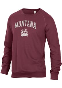 Alternative Apparel Montana Grizzlies Mens Red Champ Long Sleeve Fashion Sweatshirt