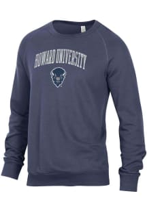 Alternative Apparel Howard Bison Mens Blue Champ Long Sleeve Fashion Sweatshirt