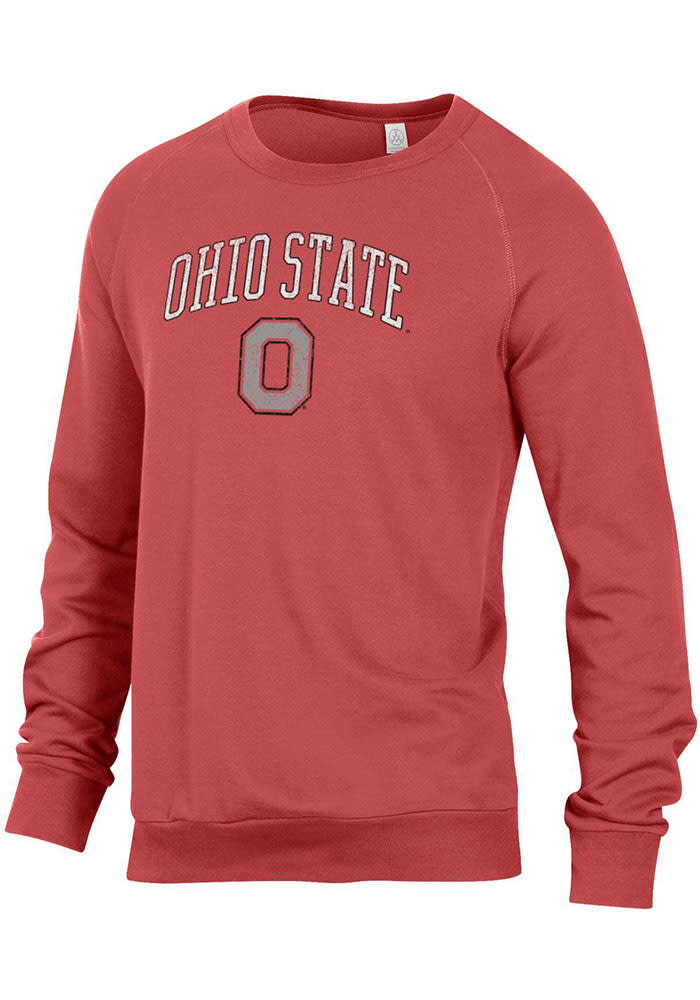 Alternative Apparel Ohio State Buckeyes Mens Red Champ Long Sleeve Fashion Sweatshirt