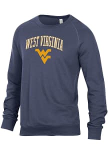 Alternative Apparel West Virginia Mountaineers Mens Blue Champ Long Sleeve Fashion Sweatshirt