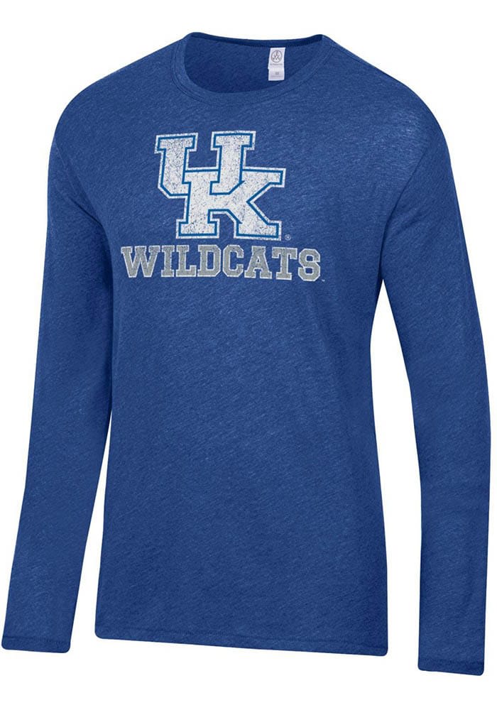 Alternative Apparel Kentucky Wildcats Blue Keeper Long Sleeve Fashion T Shirt