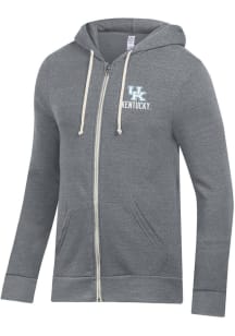 Alternative Apparel Kentucky Wildcats Mens Grey Rocky Long Sleeve Zip Fashion