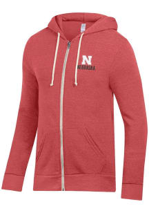 Mens Nebraska Cornhuskers Red Alternative Apparel Rocky Long Sleeve Zip Fashion