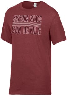 Alternative Apparel Arizona State Sun Devils Maroon Keeper Short Sleeve Fashion T Shirt