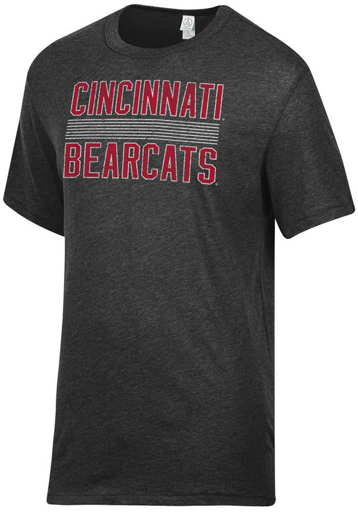 Alternative Apparel Cincinnati Bearcats Black Keeper Graphic Short Sleeve Fashion T Shirt