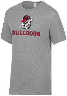 Alternative Apparel Georgia Bulldogs Grey Keeper Short Sleeve Fashion T Shirt