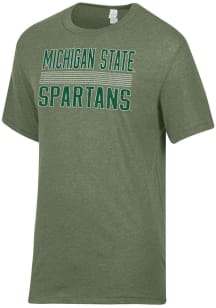 Michigan State Spartans Green Alternative Apparel Keeper Short Sleeve Fashion T Shirt