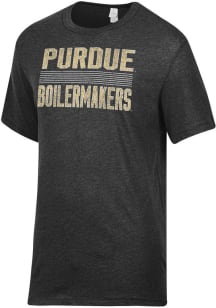 Purdue Boilermakers Black Alternative Apparel Keeper Short Sleeve Fashion T Shirt