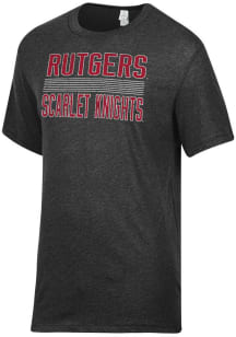 Alternative Apparel Rutgers Scarlet Knights Black Keeper Short Sleeve Fashion T Shirt