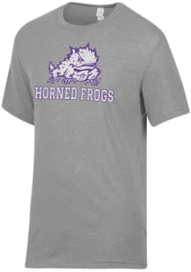 Alternative Apparel TCU Horned Frogs Grey Keeper Short Sleeve Fashion T Shirt