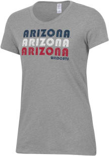 Alternative Apparel Arizona Wildcats Womens Grey Keepsake Short Sleeve T-Shirt