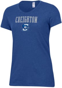 Alternative Apparel Creighton Bluejays Womens Blue Keepsake Short Sleeve T-Shirt