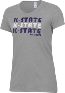 K-State Wildcats Grey Alternative Apparel Keepsake Short Sleeve T-Shirt