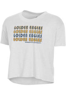 Alternative Apparel Marquette Golden Eagles Womens White Headliner Crop Short Sleeve T-Shirt