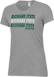 Michigan State Spartans Grey Alternative Apparel Keepsake Short Sleeve T-Shirt