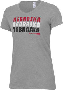 Nebraska Cornhuskers Grey Alternative Apparel Keepsake Short Sleeve T-Shirt