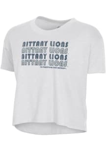 Alternative Apparel Penn State Nittany Lions Womens White Headliner Crop Short Sleeve T-Shirt