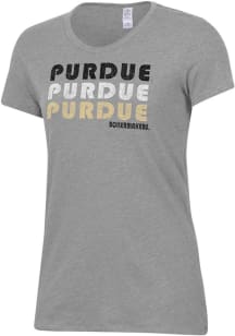 Purdue Boilermakers Grey Alternative Apparel Keepsake Short Sleeve T-Shirt